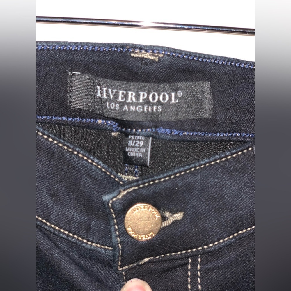 Liverpool Women's Abby  High Rise Dark Blue Ankle Jeans.     Size-8 Petite - Picture 2 of 7